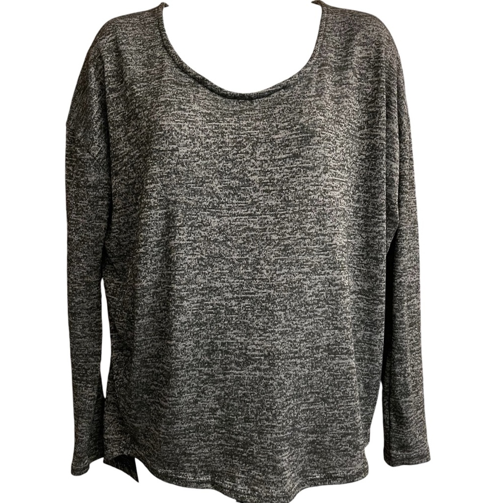 STREETWEAR SOCIETY WOMEN’S HEATHER BLACK LONG SLEEVE TOP SIZE MEDIUM